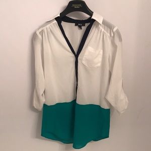 Color block blouse
